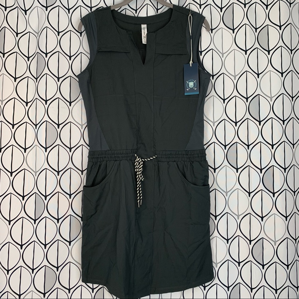Golf Linx 18 never worn gray sleeveless tennis golf dress, size small